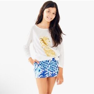 Lilly Pulitzer Mini Callahan short in Serene Blue Tropi Call Me size 8 NWT